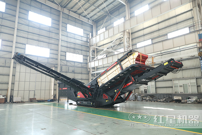 另外，紅星廠家還有履帶裝置的移動磕石機_小型碎石機