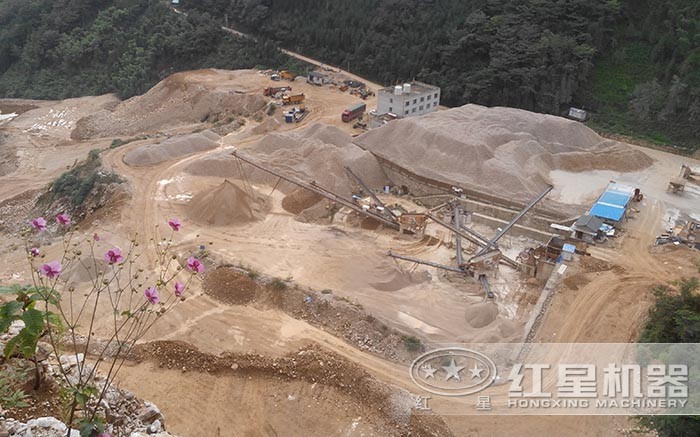 環(huán)保型砂石骨料生產(chǎn)線俯瞰圖 環(huán)保型砂石骨料生產(chǎn)線俯瞰圖