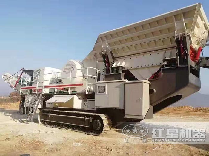 履帶式石子破碎篩分機 履帶式石子破碎篩分機