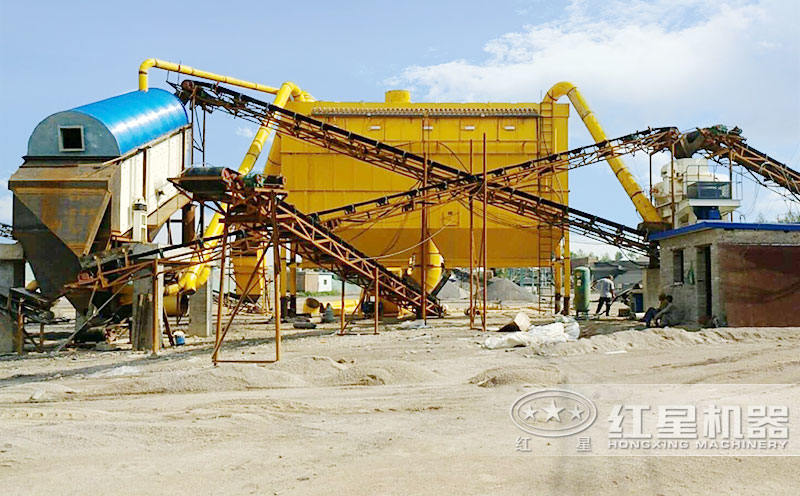 環(huán)保型人工制砂生產(chǎn)線現(xiàn)場