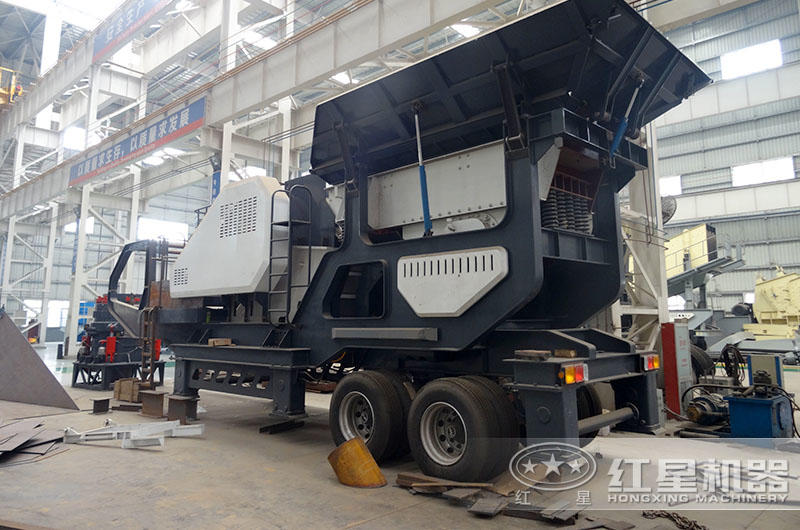 移動(dòng)制砂機(jī)生產(chǎn)車間，自主研發(fā)生產(chǎn)，降低中間商成本20%