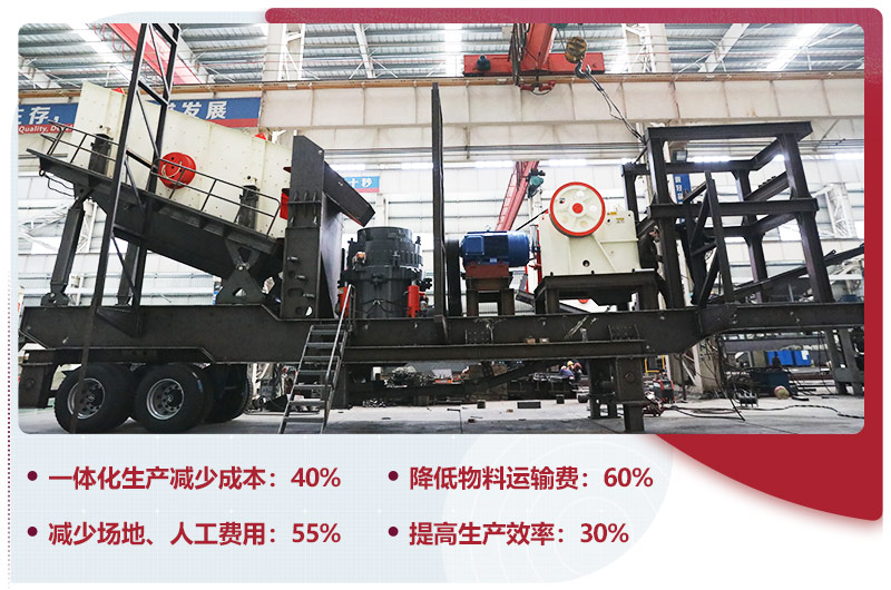 移動式石子破碎機一體化生產(chǎn)，智能更安全