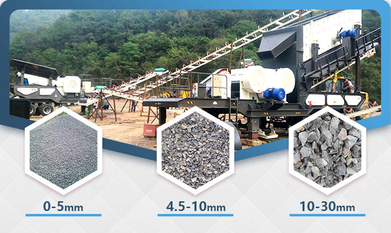 混凝土破碎生產(chǎn)現(xiàn)場，移動式破碎站效率60%以上