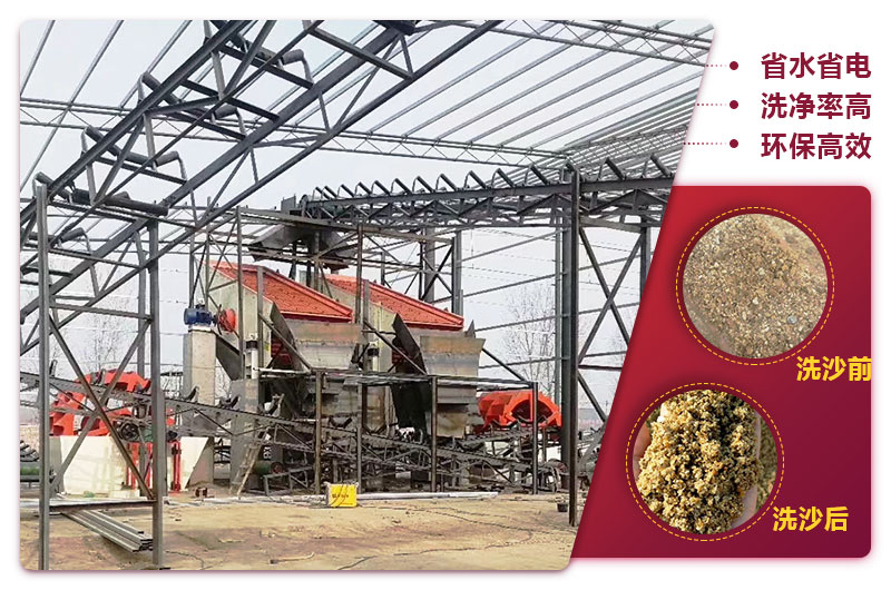 洗砂機生產現(xiàn)場