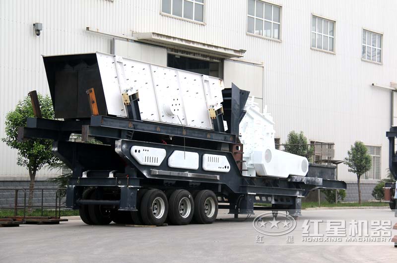 移動反擊式破碎站，上圖