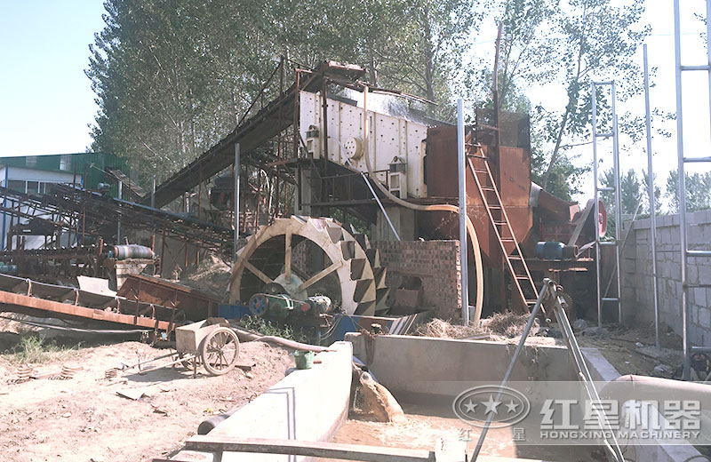 泥、沙、土分離現(xiàn)場